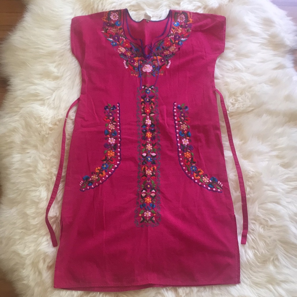 embroidered dress with stunning detail